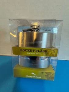 Tommy Bahama Pocket Flask 6 ounce Stainless Steel New Original Box - Picture 1 of 6