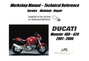Ducati Monster 400 620 Service Werkstatthandbuch USB - Bild 1 von 5