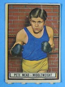 1951 Topps Ringside #61 Pete Mead Middleweight Boxing Card - Picture 1 of 2
