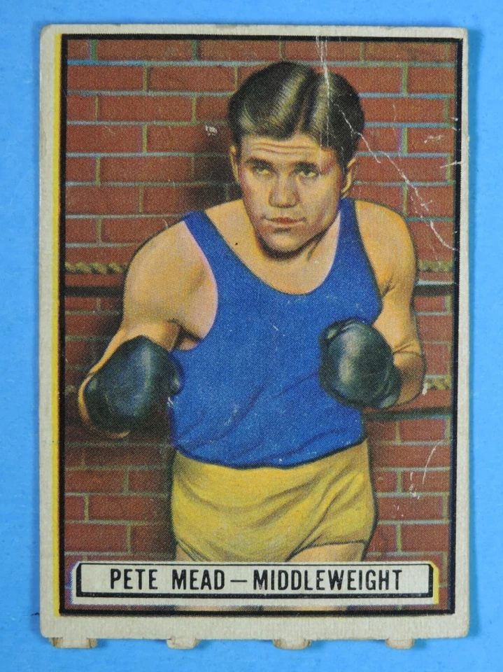 1951 Topps Ringside #61 Pete Mead Middleweight Boxing Card - Image 1 of 2