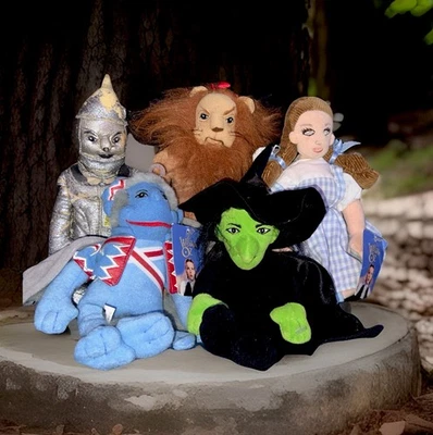 Personajes de Muñeco de Peluche El Mago de Oz - 1998 - Tienda Warner Brothers - Lote de 5 Foto 1 de 4