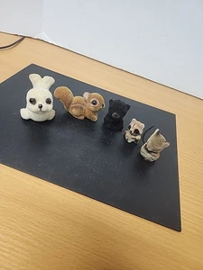 (5) Josef Originals Fuzzy Made In Japan Tiere Robbe Eichhörnchen Bär Waschbär Maus - Bild 1 von 13