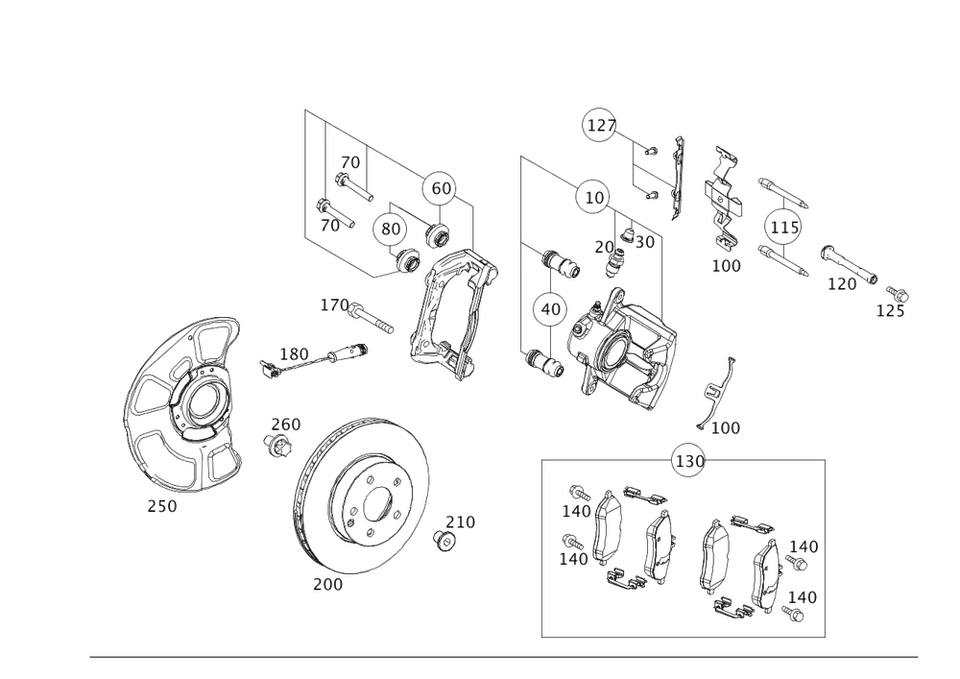 Rotor de freno de disco delantero genuino Mercedes-Benz 000-421-12-12-07 Foto 1 de 1