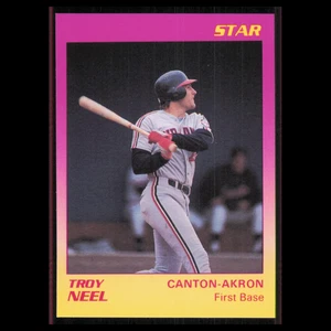 Troy Neel #17 1989 Star Minor League Canton-Akron Indians Baseball Card MLB NM - Picture 1 of 3