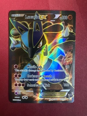 LUCARIO EX 107/111 Furious Fists FULL ART FA HOLO Pokemon TCG card NM NEAR MINT - Image 1 of 4