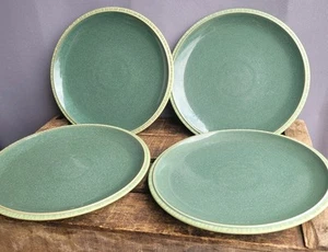 DENBY CALM GREEN 10.5" DINNER PLATES X4 27cm - Picture 1 of 11