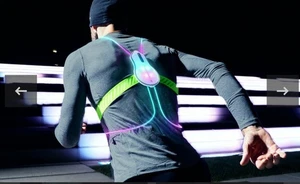 Gilet di sicurezza NOXGEAR TRACER 2LED multicolore illuminato corsa ciclismo passeggio - NUOVO - Foto 1 di 19
