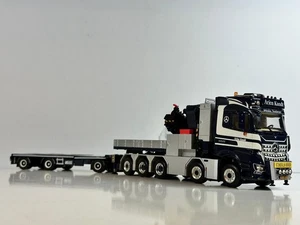 WSI truck models, MB Arocs MP4 10X4+Palfinger-Jib+Flatbed Trailer, ARJEN KANDT - Picture 1 of 17