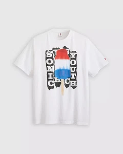 CAMISETA AUTÉNTICA LEVI'S SS SONIC YOUTH BOMB POP PESTAÑA ROJA 000H00009 - Imagen 1 de 2