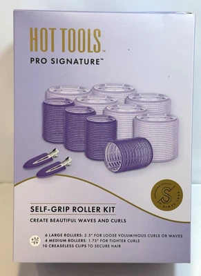 Hot Tools набор роликов для самостоятельного захвата 6 больших роликов, 4 средних ролика, 10 зажимов новый - Изображение 1 из 2