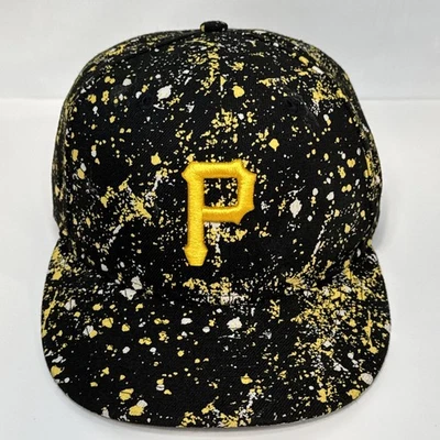 New Era Pittsburgh Pirates 9Fifty Paint Splatter Snapback Hat OSFM MLB - Image 1 of 4
