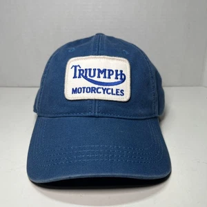 Baseballmütze Triumph Motorcycles verstellbar Lucky Brand Strapback Einheitsgröße blau gebraucht, in einwandfreiem Zustand - Bild 1 von 5