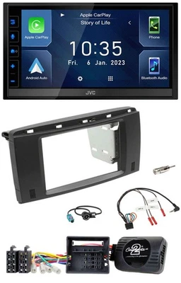 JVC DAB Bluetooth Lenkrad USB 2DIN Autoradio für Mercedes SLK 08-11 R171 - Bild 1 von 4