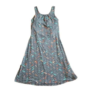 PRANA Skypath Kleid in Chalkboard Sketch Print ärmellos Cutout Damen Large - Bild 1 von 10