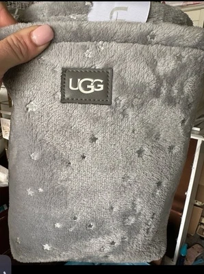 NEW UGG Avery Stars Grey Shell 2 PcStorage Square Bin 9”x9”x12” & Round Bin 8.75 - Image 1 of 3