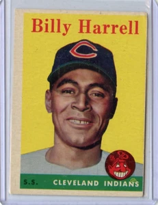 1958 Topps Billy Harrell Cleveland Indians #443⭐️💥🎯 Original - Picture 1 of 2