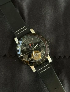 Vintage automatic watch for men power reserve stainless steel limited edition - Picture 1 of 7