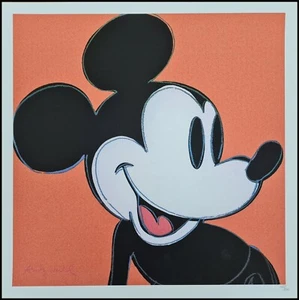 ANDY WARHOL * Mickey Mouse * lithograph * 50x50 cm*limited # 162/500 CMOA signed - Bild 1 von 10