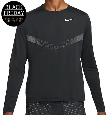 Nike Run Division 365 Long Sleeved Tee - Mens -  Black Friday Sale - Image 1 of 4