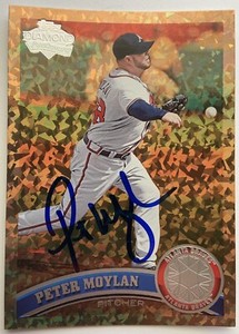 Peter Moylan Atlanta Braves Signed 2011 Topps Cognac Diamond Anniversary COA