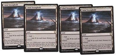 MtG 4x Cabal Stronghold - Dominaria  (near mint) - Bild 1 von 2