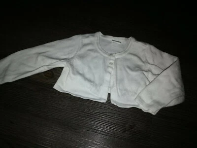 H&M Stola Bolero weiß Baby Babyjacke Jäkchen Gr. 74 Babystola Babybolero - Bild 1 von 4