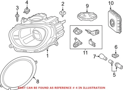Genuine OEM Headlight Bracket For Mini 07149310339 Foto 1 de 2
