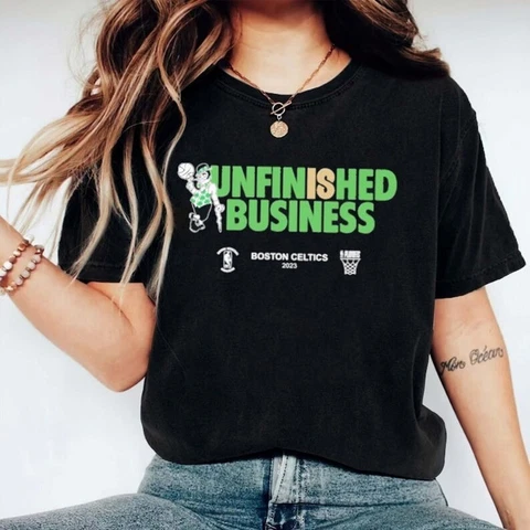 Celtics Unfinished Business Shirt Basketball Team Celtics Fans Shirt S-3XL Cover