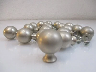 Schubladengriffe Möbelknopf Metall Knopf Schrankknopf Silber Knöpfe Kugel - Bild 1 von 4