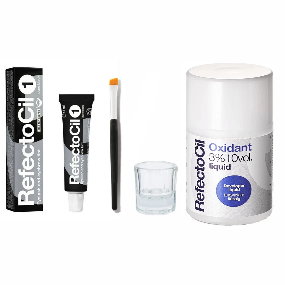 Refectocil Eyebrow Tinting Kit with Tint Brush & Liquid Developer [Choose Color] - Image 1 of 1