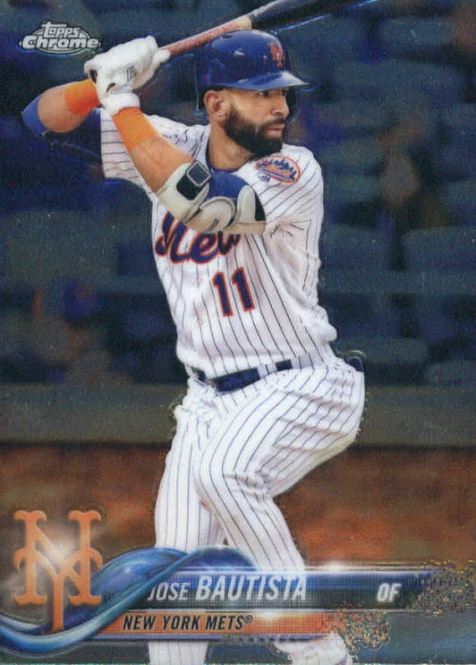 2018 Topps Chrome Update #HMT51 Jose Bautista New York Mets - Image 1 of 1