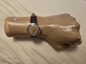 Rare Vintage Ernest Borel Stainless Steel Swiss Made Manual Wind Men's Watch - Picture 1 of 8
