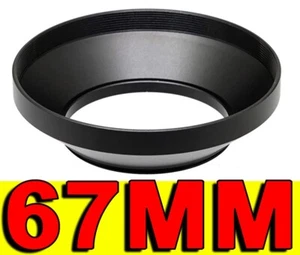 67MM WIDE ANGLE LENS HOOD METAL PARALUCE GRANDANGOLARE METALLO STELL 67 MM - Imagen 1 de 10