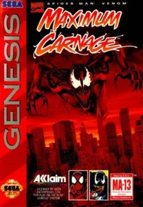 Maximum Carnage Sega Genesis excelente estado envío rápido - Imagen 1 de 1
