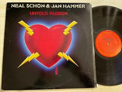 Neal Schon & Jan Hammer Untold Passion LP Columbia Promo 1st USA Press Prog M-!! - Image 1 of 4