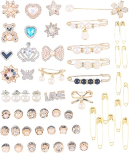 55 PCS Diy Charms for Socks - Rhinestone Junk Charms Accessories for Shoes Bags - Picture 1 of 12