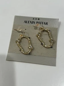 Alexis Bittar Tropfenohrringe Gold Ruthenium Kristalle offenes Stachellicht - Bild 1 von 6