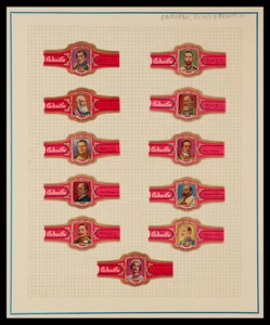 68/ER BELGIUM🇧🇪BELGIQUE 20 Vitolas 20 Cigars Band-CARAÏBE, KINGS AND QUEENS - Picture 1 of 2