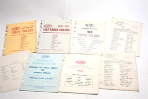 LOT: DuPont Automotive Refinishing Paint Color Chips TRUCK 1961 1960 1959 Dulux - Picture 1 of 15