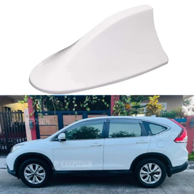 White Shark Fin Top Roof Antenna Radio AM/FM Signal Aerial For Honda CR-V CRV Foto 1 de 4