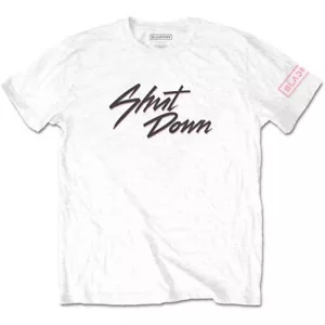 BLACKPINK Shut Down T-Shirt White New - Picture 1 of 1