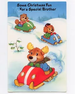 Unused Vintage 1985 GET ALONG GANG American Greetings Christmas Card for Brother - Picture 1 of 6