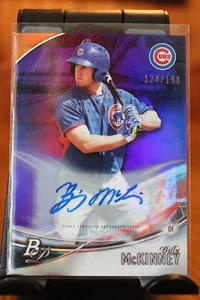 Billy McKinney 2016 Bowman Platinum Prospects púrpura automático #tpa-bm 124/150 - Imagen 1 de 2