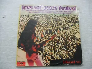 Woodstock festival,tribute to Jimi Hendrix,3 record set, Litratone,Israel, 1970 - Picture 1 of 10