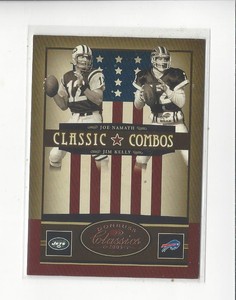 2005 Classics Classic Combos Bronze #9 Joe Namath/Jim Kelly Jets Bills /500 