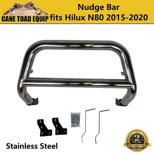 Nudge Bar fit Toyota Hilux N80 2015-2025 304 Stainless Steel 3 Inch Grill Guard - Picture 1 of 12
