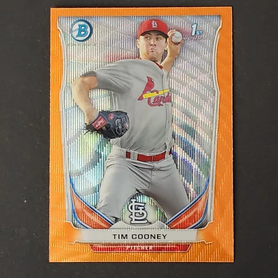 TIM COONEY 2014 TOPPS BOWMAN REFRACTOR 1ST #BCP44 MLB CARDINALS - Image 1 of 2