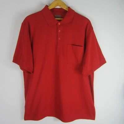 New Zorrel Mens 3XL Red Short Sleeve Cotton Blend Polo Shirt XXXL - Image 1 of 4