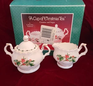 Tom Hegg ~ A Cup of Christmas Tea ~ Mini Creamer & Sugar in Original Box ~ EUC  - Picture 1 of 9