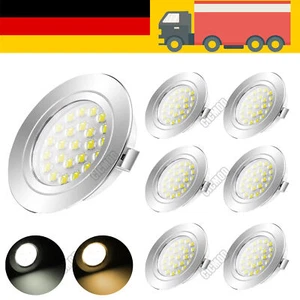 1-10X LED Einbaustrahler Decken Leuchte Lampe Flach Strahler Dimmbar Einbau Spot - Bild 1 von 20